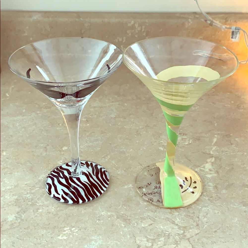 ✨Two Fun Martini Glasses!